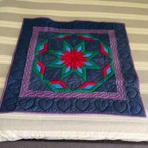 Handmade Amish Quilt Wall Hanging